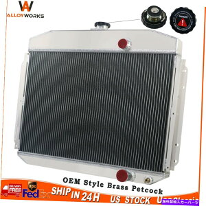 Radiator 1961-1964 1963 1962 Ford F100 F250 F350 Pickup Truck 6 Cyl L6��4��̃��W�G�[�^�[ 4 Row Radiator For 1961-1964 1963 1962 Ford F100 F250 F350 Pickup Truck 6 CYL L6�y���s�A���i�z