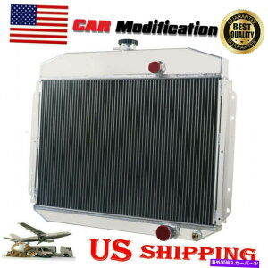 Radiator 4��A���~�j�E�����W�G�[�^�[�t�B�b�g1961-1964�t�H�[�hF-100 F-250 F-350�g���b�NL6�}�j���A�� 4 Row Aluminum Radiator Fit 1961-1964 Ford F-100 F-250 F-350 Truck L6 Manual�y���s�A���i�z