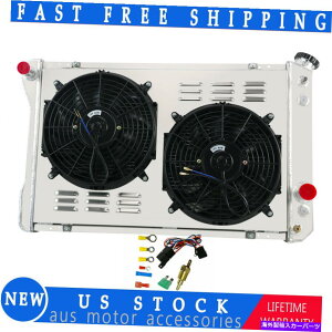 Radiator 3񃉃WG[^[VEht@T[X^bg82-92V{[J}/|eBAbNt@CAo[hV8 3 Row Radiator Shroud Fan Thermostat For 82-92 Chevy Camaro/Pontiac Firebird V8