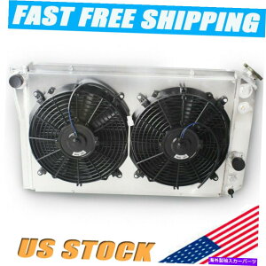 Radiator 1982�N����2002�N�̃V�{���[S10 S-10�u���U�[V8�X���b�v�̂��߂�2FAN�������3�񃉃W�G�[�^�[�V�����E�h 3-Row Radiator Shroud With 2Fan For 1982-2002 CHEVROLET S10 S-10 Blazer V8 Swap�y���s�A���i�z