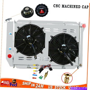 Radiator 3��̃��W�G�[�^�[+�V�����E�h+�t�@��+�����[�L�b�g�t�H�[�h�}�X�^���O�t�F�A���[���g���mV8 1969-73 3 Row Radiator+Shroud+Fan+Relay Kits For Ford Mustang Fairlane Torino V8 1969-73�y���s�A���i�z