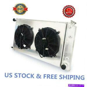 Radiator 3��̃��W�G�[�^�[��2*68-73�V�{���[�V�F�x��/ 68-77�G���J�~�mGMC/ 68-77�}���u 3 Rows Radiator&2*Fan For 68-73 Chevy Chevelle/68-77 El Camino GMC/ 68-77 Malibu�y���s�A���i�z