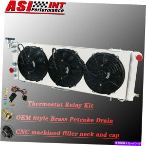 Radiator 3񃉃WG[^[+VEh+3x9 "t@+1991N2001Ñ[W[v`FL[XJ 2.5L 4.0L 3 Rows Radiator+Shroud+3x9"Fans+Relay For 1991-2001 Jeep Cherokee XJ 2.5L 4.0L