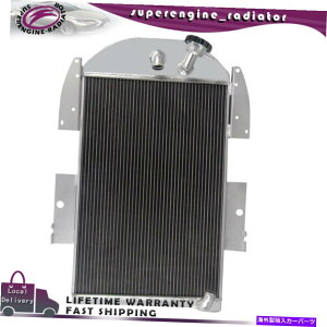 Radiator 1934-1936�̂��ׂẴA���~�j�E�����W�G�[�^�[4��35�V�{���[V8�s�b�N�A�b�v�ϊ� All Aluminum Radiator 4 Rows For 1934-1936 35 Chevrolet V8 Pickup Conversion US�y���s�A���i�z
