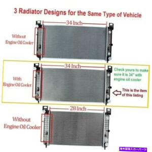 Radiator 1999ÑWG[^[V{[Vo[h2500 34 "^NW/GWICN[[ Radiator for 1999 Chevrolet Silverado 2500 34" BETWEEN TANKS-W/ENGINE OIL COOLER
