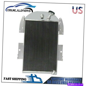 Radiator �A���~�j�E�����W�G�[�^�[4��t�B�b�g1934-1936�V�{���[�s�b�N�A�b�v�g���b�N3.4L L6 V8�ϊ� Aluminum Radiator 4 Row Fits 1934-1936 Chevy Pickup Truck 3.4L L6 V8 Conversion�y���s�A���i�z