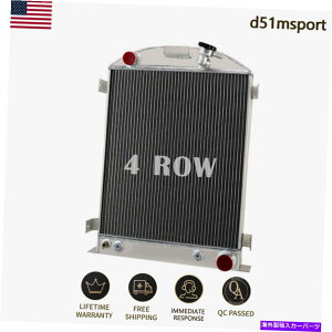 Radiator 1930-1931tH[hfA GMV{[V8GW4A~jEWG[^[ 4 Row Aluminum Radiator For 1930-1931 Ford Model A GM Chevy V8 Engine