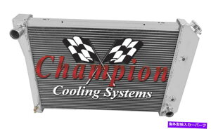 Radiator 1973�N��3��A���~�j�E���`�����s�I�����W�G�[�^�[1974�N�r���C�b�N�A�|��V8�G���W����CC412 3 Row Aluminum Champion Radiator for 1973 1974 Buick Apollo V8 Engine #CC412�y���s�A���i�z