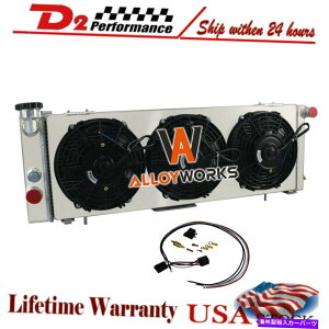 Radiator 1991-2001 92 Jeep Cherokee XJ/ Comanche MT 3񃉃WG[^[+VEht@[ For 1991-2001 92 Jeep Cherokee XJ/ Comanche MT 3 Row Radiator+Shroud Fan Relay
