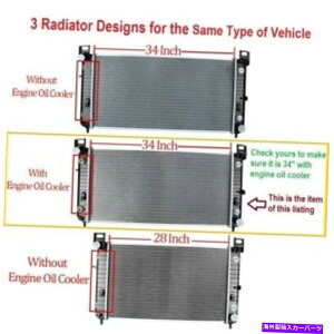 Radiator 2009ÑWG[^[V{[xO1500 34 "^NW/GWICN[[ Radiator for 2009 Chevrolet Suburban 1500 34" BETWEEN TANKS-W/ENGINE OIL COOLER