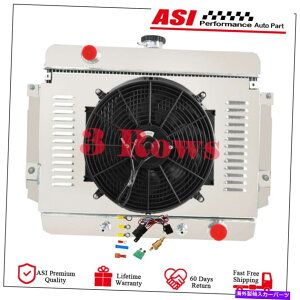Radiator 3�񃉃W�G�[�^�[+�V�����E�h�t�@�������[�t�B�b�g1969-1970�V�{���[�C���p���x���u���b�N�E�b�hv8 3-Row Radiator+Shroud Fan Relay Fits 1969-1970 Chevy Impala Bel Air Brookwood V8�y���s�A���i�z