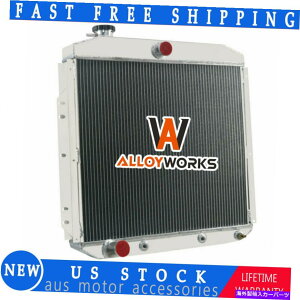 Radiator 1953-1956��3��A���~�j�E�����W�G�[�^�[55�t�H�[�hF350 F250 F100�s�b�N�A�b�v�g���b�NL6 V8 3 Row Aluminum Radiator For 1953-1956 55 Ford F350 F250 F100 Pickup Truck L6 V8�y���s�A���i�z