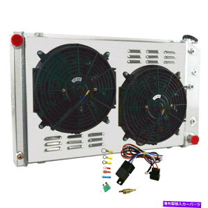 Radiator 3񃉃WG[^[+1968-87V{[VFxCpuU[GMC̓dt@VEh 3 Rows Radiator+Electric Fan Shroud For 1968-87 Chevy Chevelle Impala Blazer GMC