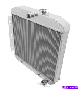 Radiator �C�[�O�����[�V���O3��A���~�j�E�����W�G�[�^�[1955-56�V�{���[V6�� Eagle Racing 3 Row Aluminum Radiator For 1955 - 56 Chevy V6 Cars