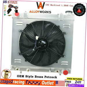 Radiator 3��̃��W�G�[�^�[+�V�����E�h+�t�@��05-10�_�b�W�����_�R�^�A�O�H���C�_�[3.7L 4.7L 3 Row Radiator+Shroud+Fan For 05-10 Dodge Ram Dakota,Mitsubishi Raider 3.7L 4.7L