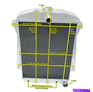 Radiator 1941�N�̃V�{���[�}�X�^�[85 V8�ϊ��̂��߂�3���E���[�X�`�����s�I�����W�G�[�^�[ 3 Row Racing Champion Radiator for 1941 Chevrolet Master 85 V8 Conversion