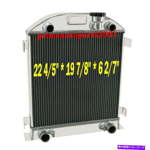 Radiator 4A~jEWG[^[ɓK1928-1929tH[hfAtbgwbhGWt[D 4 Row Aluminum Radiator Fits 1928-1929 Ford Model A Flathead Engine Free Ship