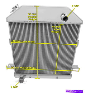 Radiator 1939 1940 1941�t�H�[�h�J�[3��A���C�A���g���W�G�[�^�[W�t�H�[�h�\��CC4001FD 1939 1940 1941 Ford Car 3 Row Alliant Radiator w Ford Configuration CC4001FD�y���s�A���i�z