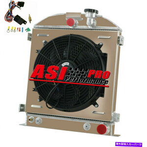 Radiator 3��̃��W�G�[�^�[+�V�����E�h�t�@��+30-31�t�H�[�h���f���̃����[ - �O�����V�F���V�F�r�[�G���W�� 3 ROW Radiator+Shroud Fan+Relay for 30-31 Ford Model-A Grille Shell Chevy Engine�y���s�A���i�z