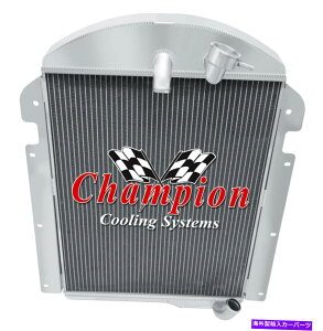Radiator 1940N3̃Ag~bN`sIWG[^[V{[WA L6GWCC3940-6 3 Row Atomic Champion Radiator for 1940 Chevrolet WA L6 Engine #CC3940-6