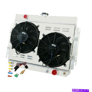 Radiator �t�B�b�g63-68�V�{���[ /�x���G�A /�r�X�P�[���A���~�j�E��3�񃉃W�G�[�^�[+�V�����E�h�t�@���L�b�g Fit 63-68 Chevrole /Bel-Air /Biscayne Aluminum 3 Row Radiator+Shroud Fan Kits�y���s�A���i�z