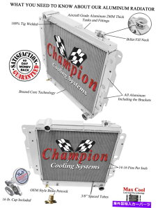 Radiator 1987-2004�W�[�v�����O���[YJ�V�{���[v8 3���E�`�����s�I���A�h�o��ADV ALL ALUMIUNIUM RADIATOR 1987 - 2004 Jeep Wrangler YJ Chevy V8 3 Row Champion ADV All Aluminum Radiator�y���s�A���i�z
