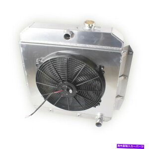 Radiator 55-59V{[C-/KV[YgbN/sbNAbv/xO3̃VEht@WG[^[ 3 Row Shroud Fan Radiator FOR 55-59 Chevrolet C-/K-Series Truck/ Pickup/Suburban