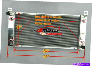 Radiator V{[xO2A~jEWG[^[1500 5.3 00-13 /xO2500 6.0 V8 2 ROW Aluminum Radiator For CHEVY Suburban 1500 5.3 00-13 / Suburban 2500 6.0 V8