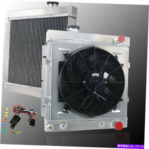 Radiator 64-66tH[h}X^O / 60-65t@RRbgv8 17 "RA3񃉃WG[^[+VEht@ for 64-66 Ford Mustang / 60-65 Falcon Comet V8 17"Core 3 Row Radiator+Shroud fan