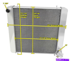 Radiator 3EAg~bN`sIWG[^[1961 1962 1963 1964 Jaguar XkeCC6461 3 Row Atomic Champion Radiator for 1961 1962 1963 1964 Jaguar XKE #CC6461