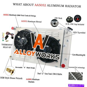 Radiator 3ROWWG[^[V{[t@V{[C/K C10 C20 C30 GMCsbNAbvxO1973-1986 3Row Radiator Shroud Fan For Chevy C/K C10 C20 C30 GMC Pickup Suburban 1973-1986