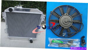Radiator フォードカプリRS/エスコートスーパースピードMK1エセックスV6 2.6/3Lのアルミニウムラジエーターとファン Aluminum radiator & fan for FORD CAPRI RS/ESCORT SUPERSPEED MK1 ESSEX V6 2.6/3L