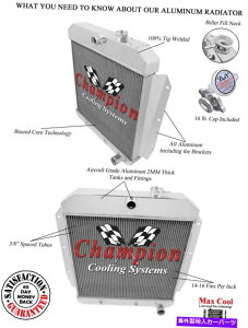 Radiator 1955 1956 1957 1958 1959�V�{���[�g���b�N��3��̍��x�ȃ`�����s�I�����W�G�[�^�[ 3 Row Advanced Champion Radiator for 1955 1956 1957 1958 1959 Chevrolet Truck�y���s�A���i�z