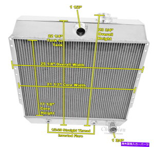 Radiator 1949 50 51 52 53 1954�V�{���[�Z�_���z�Bv8�X���b�v3��A���C�A���g���W�G�[�^�[ 1949 50 51 52 53 1954 Chevrolet Sedan Delivery V8 Swap 3 Row Alliant Radiator�y���s�A���i�z