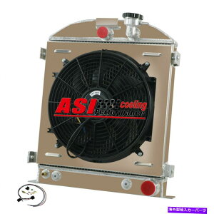 Radiator 3ROW���W�G�[�^�[+�t�@��+�V�����E�h+1930-1931�t�H�[�h���f��A�O�����V�F���V�F�r�[V8 3Row Radiator+fan+Shroud+Relay for 1930-1931 Ford Model A Grille Shells Chevy V8�y���s�A���i�z
