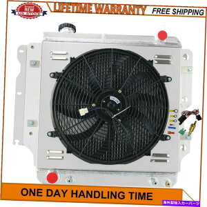 Radiator �W�[�v�����O���[YJ TJ 2.4L-4.2L 1987-2006 3��A���~�j�E�����W�G�[�^�[�V�����E�h�t�@�� For Jeep Wrangler YJ TJ 2.4L-4.2L 1987-2006 3 Row Aluminum Radiator Shroud Fan�y���s�A���i�z
