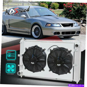 Radiator 97-04�̃}�X�^���OSN-95 MT�A���~�j�E���R�A3�񃉃W�G�[�^�[W/��p�t�@���V�����E�h FOR 97-04 MUSTANG SN-95 MT ALUMINUM CORE 3-ROW RADIATOR W/COOLING FAN SHROUD�y���s�A���i�z