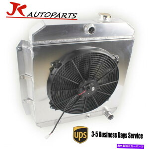 Radiator 1955-1959�V�{���[/GMC 100/150�g���b�N�s�b�N�A�b�vApache 3�񃉃W�G�[�^�[�t�@���V�����E�h Fits 1955-1959 Chevy/GMC 100/150 Truck Pickup Apache 3 Row Radiator Fan Shroud�y���s�A���i�z