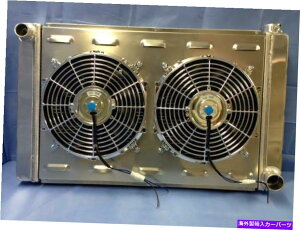 Radiator jo[TWG[^[V{[AGMNXt[VEhfA12 "t@31" x 19 " UNIVERSAL RADIATOR CHEVROLET,GM CROSS FLOW SHROUD & DUAL 12" FANS 31" X 19"