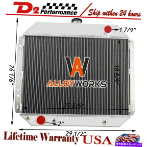Radiator 1966-19793A~jEWG[^[tH[huRF100 F150 F250 F350gbNV8 3 Row Aluminum Radiator For 1966-1979 Ford Bronco F100 F150 F250 F350 Trucks V8