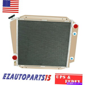 Radiator �t�H�[�h�u�����R�̂��߂�1966�N����?1977 76 75 2.8?5.0L V8�K�X4row�A���~�j�E�����W�G�[�^�[ For Ford Bronco Early 1966~1977 76 75 2.8 ~5.0L V8 GAS 4Row Aluminum Radiator�y���s�A���i�z