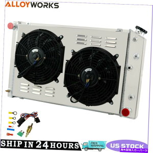 Radiator 3��̃��W�G�[�^�[+�t�@���V�����E�h78-88�V�{���[�G���J�~�m�����e�J�������X��g�{�f�B162 3 Row Radiator+Fan Shroud For 78-88 Chevy El Camino Monte Carlo Regal G BODY 162�y���s�A���i�z