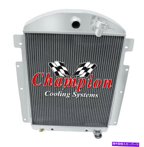 Radiator 1937 1938V{[}X^[gbNv8ϊ3񔎎m`sIWG[^[ 3 Row DR Champion Radiator for 1937 1938 Chevrolet Master Truck V8 Conversion