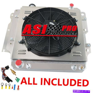 Radiator 3̃WG[^[+VEht@+1987N2006ÑT[X^bgW[vO[YJ TJ L4 L6 Pro 3 ROW Radiator+Shroud Fan+Thermostat For 1987-2006 JEEP WRANGLER YJ TJ L4 L6 PRO