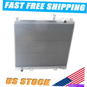 Radiator �t�B�b�g04-10 Infiniti QX56/04-15���Y�^�C�^��/�A���}�_5.6L V8 3ROW�A���~�j�E�����W�G�[�^�[ Fit 04-10 INFINITI QX56/04-15 Nissan Titan/Armada 5.6L V8 3Row Aluminum Radiator