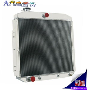 Radiator 1953�N��3��A���~�j�E�����W�G�[�^�[54 55 56 FORD F350 F250 F100�s�b�N�A�b�v�g���b�NL6 V8 3 Row Aluminum Radiator For 1953 54 55 56 Ford F350 F250 F100 Pickup Truck L6 V8�y���s�A���i�z