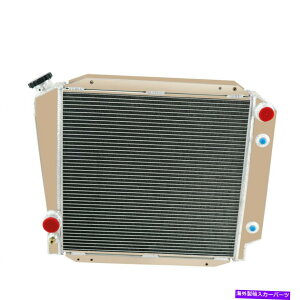 Radiator 1966-1977 1976 1975 Ford Early Bronco V8�ϊ���4��A���~�j�E�����W�G�[�^�[ 4 Row Aluminum Radiator For 1966-1977 1976 1975 Ford Early Bronco V8 Conversion�y���s�A���i�z