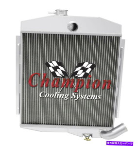 Radiator 3��̃E�G�X�^���`�����s�I�����W�G�[�^�[1965-1971�W�[�vCJ5�r���C�b�NV6�G���W����CC6571 3 Row Western Champion Radiator for 1965 - 1971 Jeep CJ5 Buick V6 Engine #CC6571�y���s�A���i�z