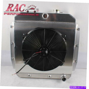 Radiator �V�����E�h16�C���`��3�񃉃W�G�[�^�[�B�t�@����1955-1959�V�{���[GMC�g���b�N�s�b�N�A�b�vApache�ɓK�����܂� 3 ROW RADIATOR w/ Shroud 16IN. FAN Fits 1955-1959 CHEVY GMC TRUCK PICKUP APACHE�y���s�A���i�z