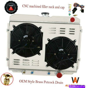 Radiator tH[h}X^O/tFA[3񃉃WG[^[VEht@A}[L[N[K[XR7 V8 67-70 3 Row Radiator Shroud Fans For Ford Mustang/Fairlane,Mercury Cougar XR7 V8 67-70